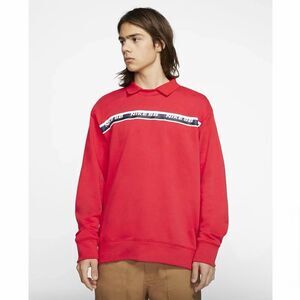 Nike SB Dry Long Sleeve Polo Top Size L Skateboarding Rugby Red Mens CI7102 657